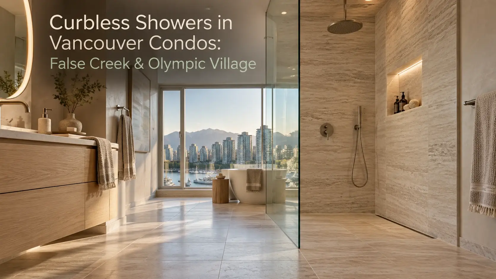 Curbless Showers in Vancouver Condos: False Creek & Olympic Village
